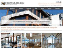 Tablet Screenshot of pickeringjoinery.com.au